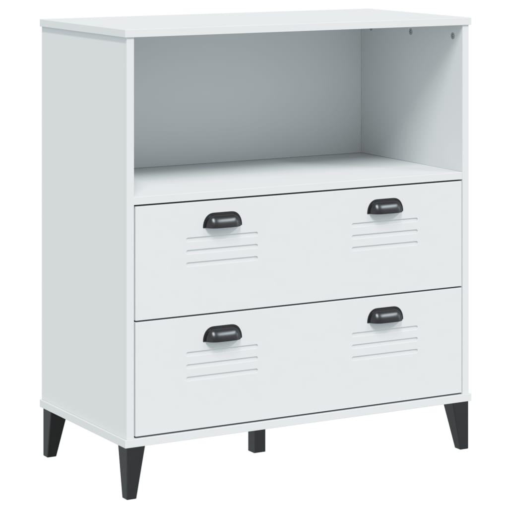 Bookcase "VIKEN" White 80x40x90 cm Engineered Wood