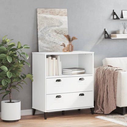 Bookcase "VIKEN" White 80x40x90 cm Engineered Wood