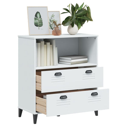 Bookcase "VIKEN" White 80x40x90 cm Engineered Wood