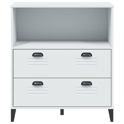 Bookcase "VIKEN" White 80x40x90 cm Engineered Wood