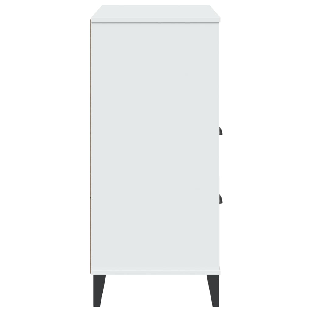 Bookcase "VIKEN" White 80x40x90 cm Engineered Wood