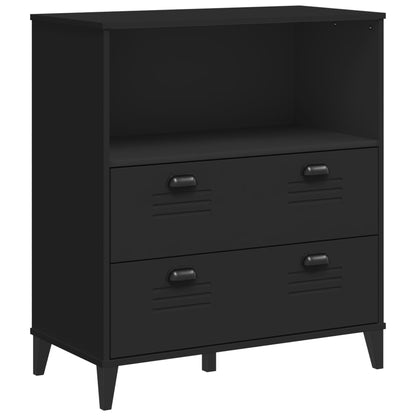 Bookcase "VIKEN" Black 80x40x90 cm Engineered Wood