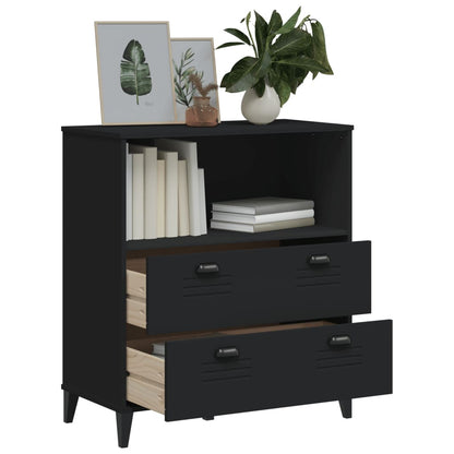 Bookcase "VIKEN" Black 80x40x90 cm Engineered Wood