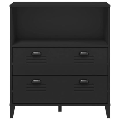 Bookcase "VIKEN" Black 80x40x90 cm Engineered Wood