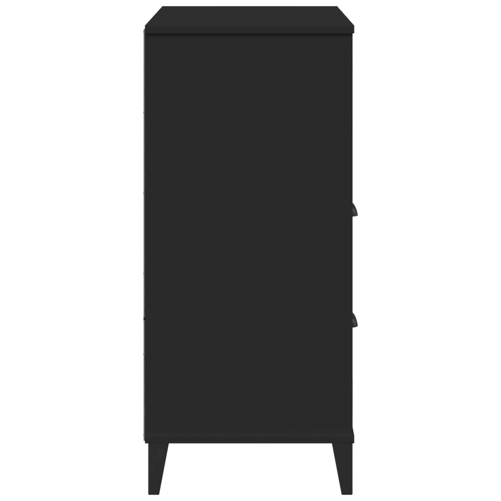Bookcase "VIKEN" Black 80x40x90 cm Engineered Wood
