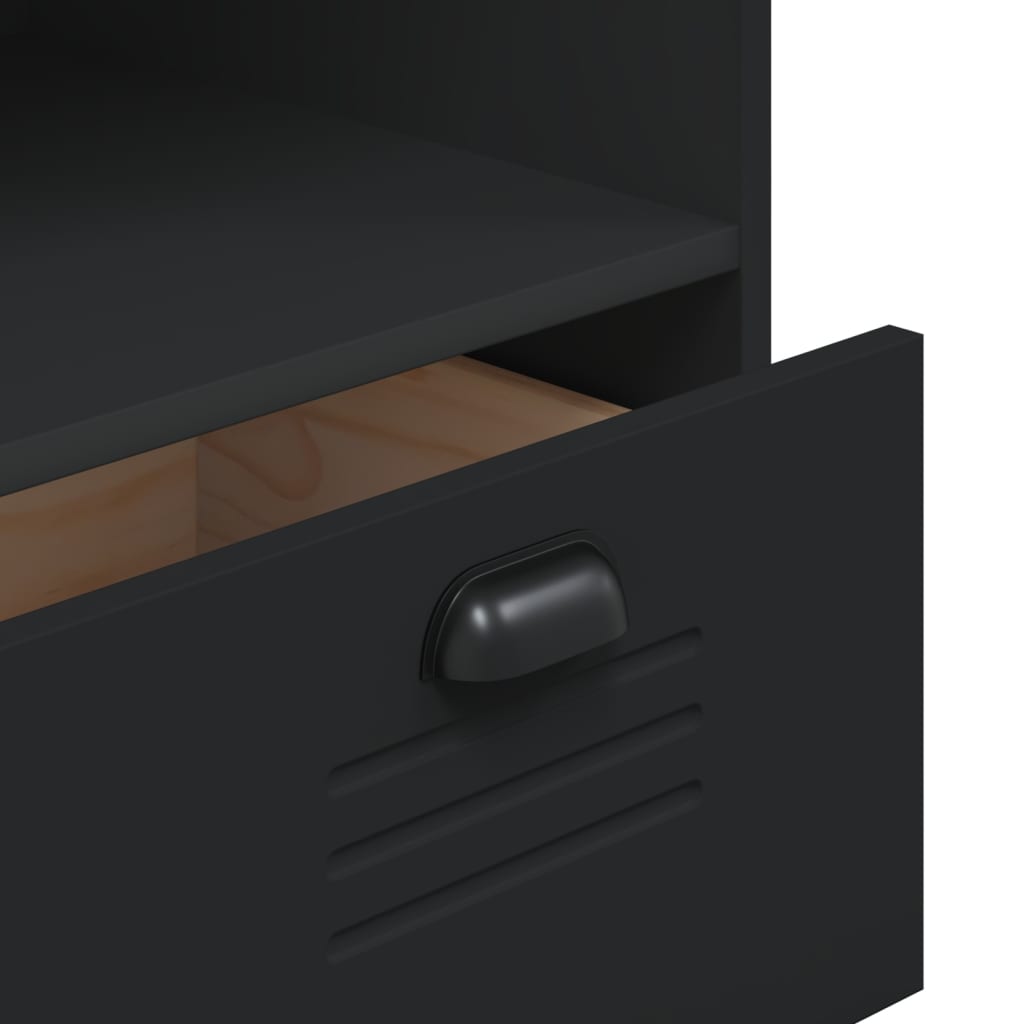 Bookcase "VIKEN" Black 80x40x90 cm Engineered Wood