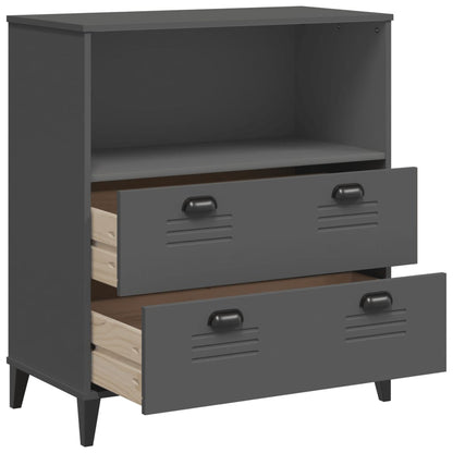 Bookcase "VIKEN" Anthracite Grey 80x40x90 cm Engineered Wood