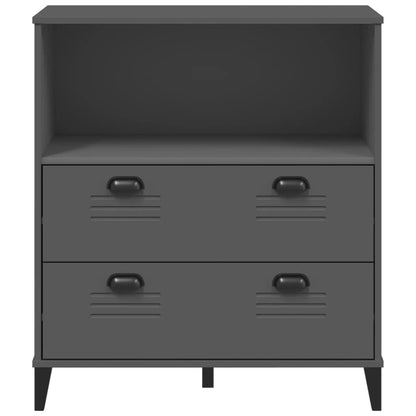 Bookcase "VIKEN" Anthracite Grey 80x40x90 cm Engineered Wood