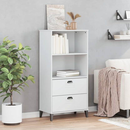 Bookcase "VIKEN" White 60x35x123 cm Engineered Wood