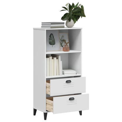 Bookcase "VIKEN" White 60x35x123 cm Engineered Wood