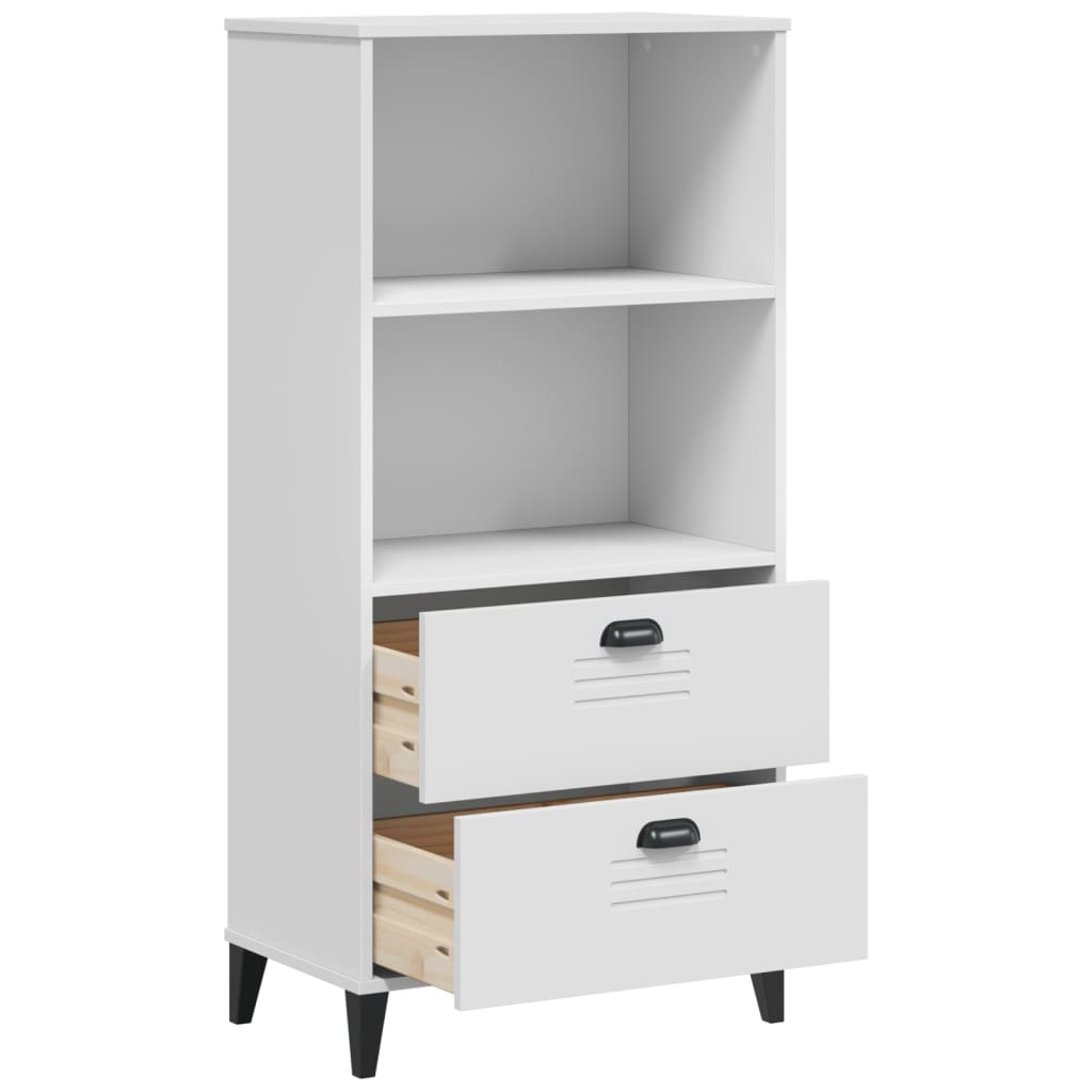 Bookcase "VIKEN" White 60x35x123 cm Engineered Wood
