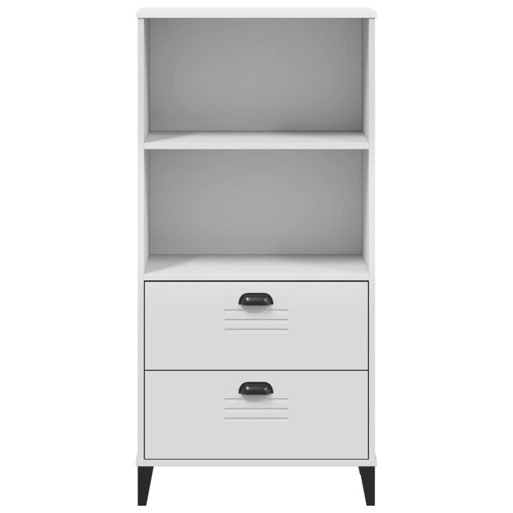 Bookcase "VIKEN" White 60x35x123 cm Engineered Wood