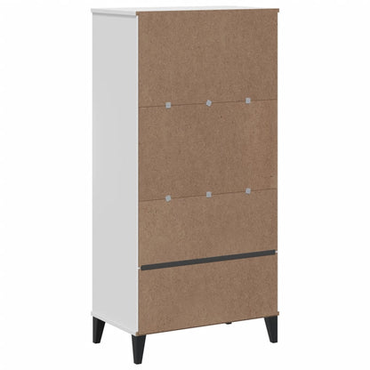 Bookcase "VIKEN" White 60x35x123 cm Engineered Wood