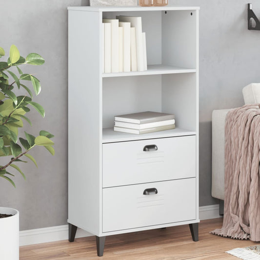 Bookcase "VIKEN" White 60x35x123 cm Engineered Wood
