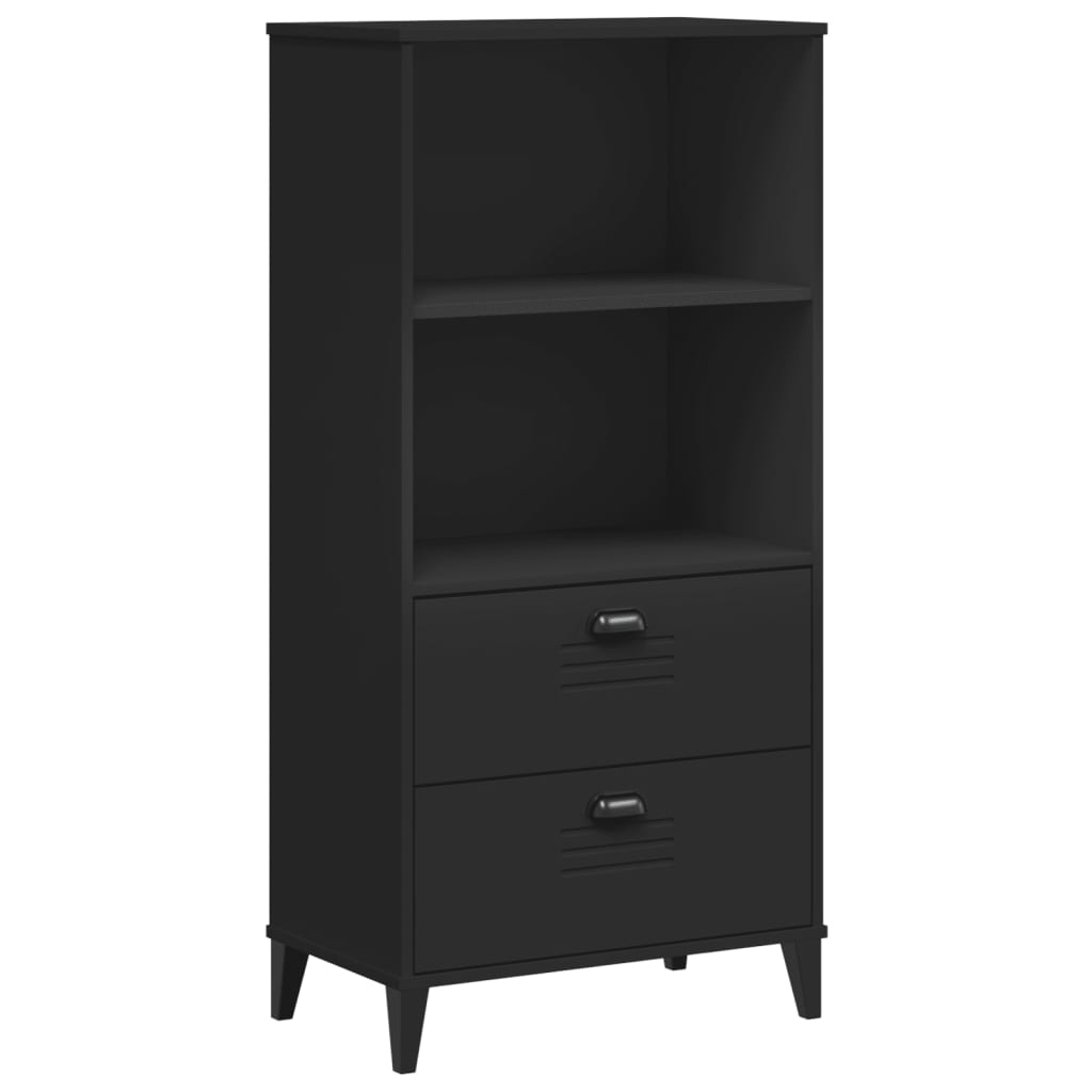 Bookcase "VIKEN" Black 60x35x123 cm Engineered Wood