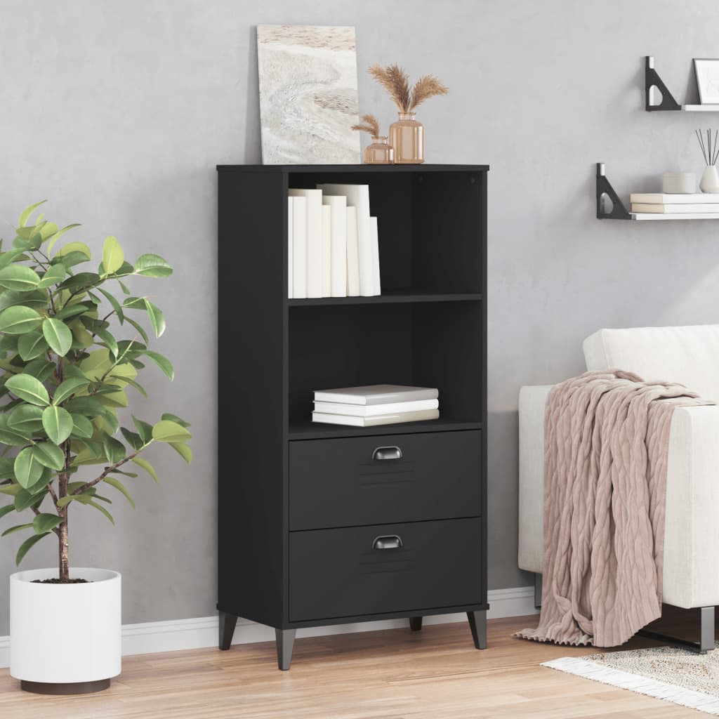Bookcase "VIKEN" Black 60x35x123 cm Engineered Wood