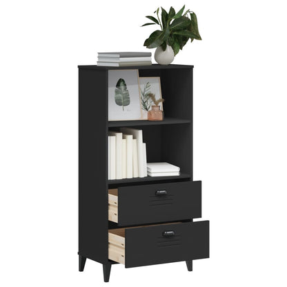 Bookcase "VIKEN" Black 60x35x123 cm Engineered Wood