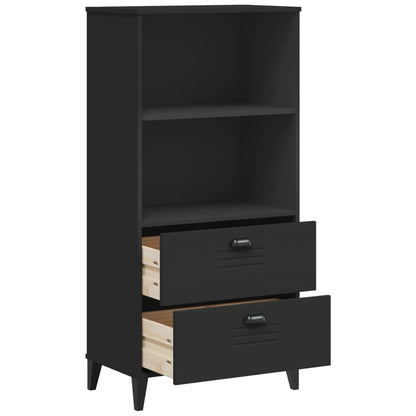 Bookcase "VIKEN" Black 60x35x123 cm Engineered Wood