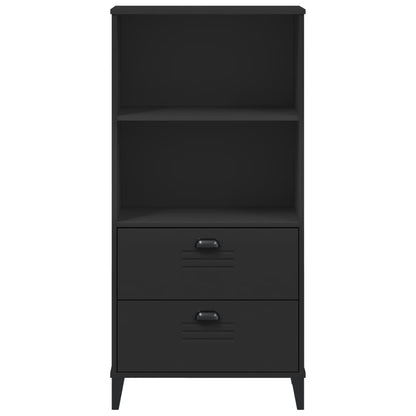Bookcase "VIKEN" Black 60x35x123 cm Engineered Wood