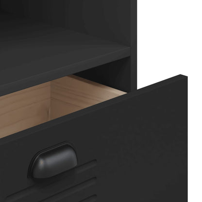 Bookcase "VIKEN" Black 60x35x123 cm Engineered Wood