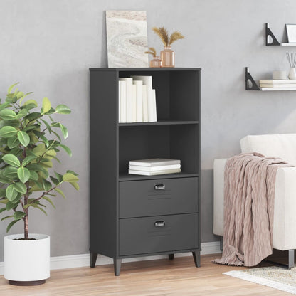 Bookcase "VIKEN" Anthracite Grey 60x35x123 cm Engineered Wood