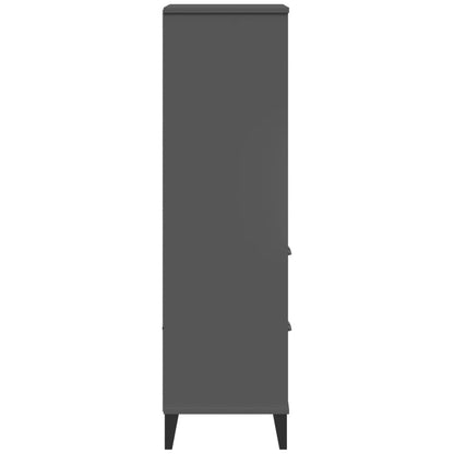 Bookcase "VIKEN" Anthracite Grey 60x35x123 cm Engineered Wood
