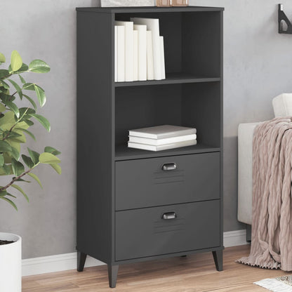 Bookcase "VIKEN" Anthracite Grey 60x35x123 cm Engineered Wood