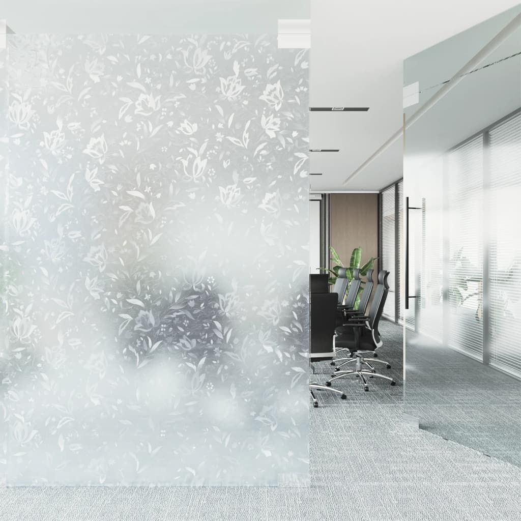 Window Film Frosted Flower Pattern 45x500 cm PVC