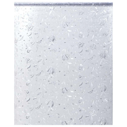 Window Film Frosted Flower Pattern 90x500 cm PVC