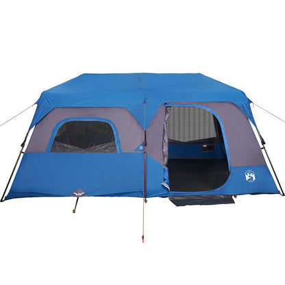 Family Tent 9-Person Blue Quick Release Waterproof