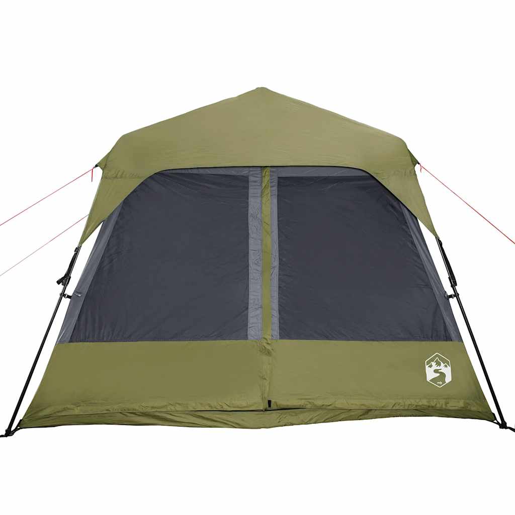 Family Tent 9-Person Green Quick Release Waterproof