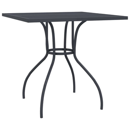 Garden Dining Set | Anthracite | Expanded metal mesh | Compact | Foldable