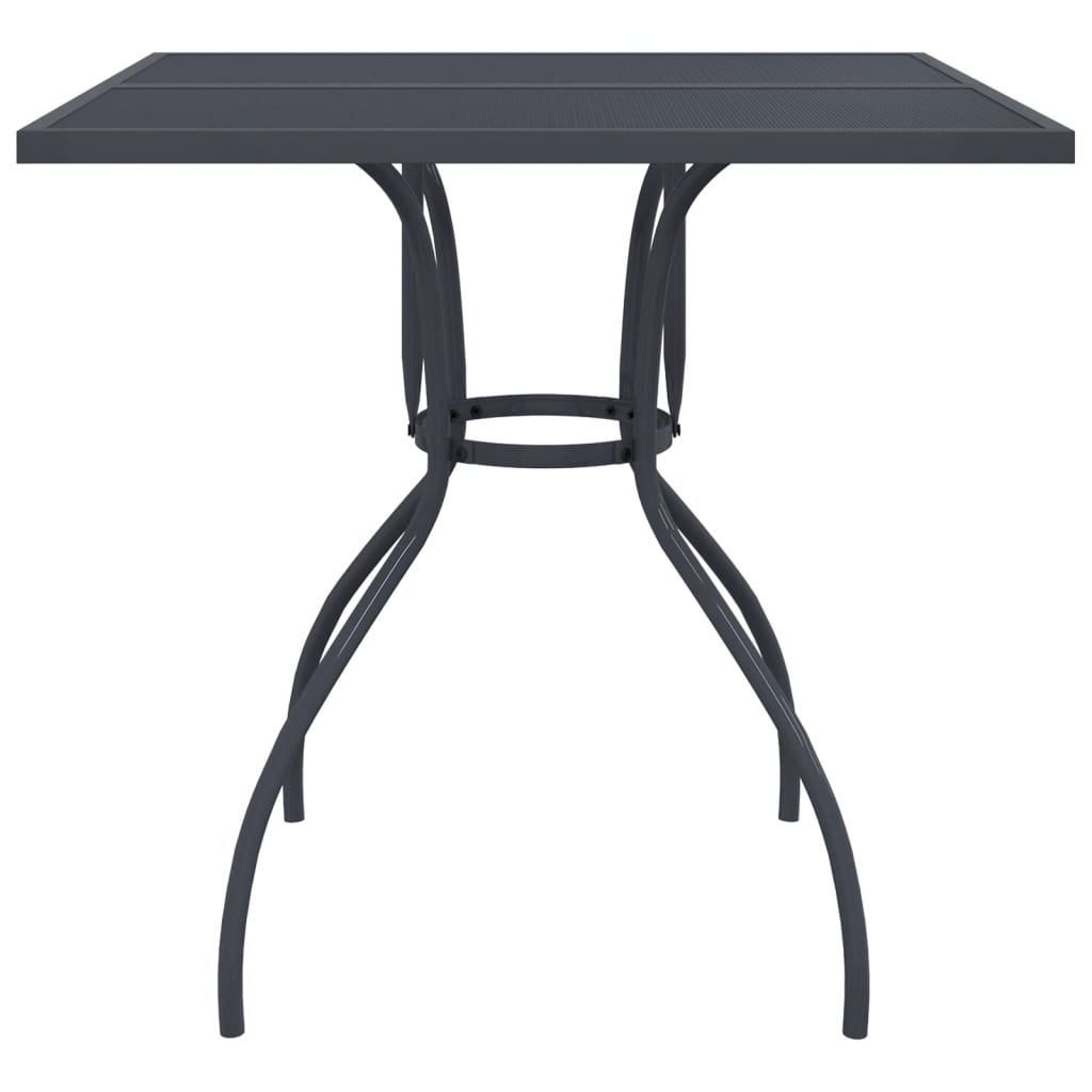 Garden Dining Set | Anthracite | Expanded metal mesh | Compact | Foldable