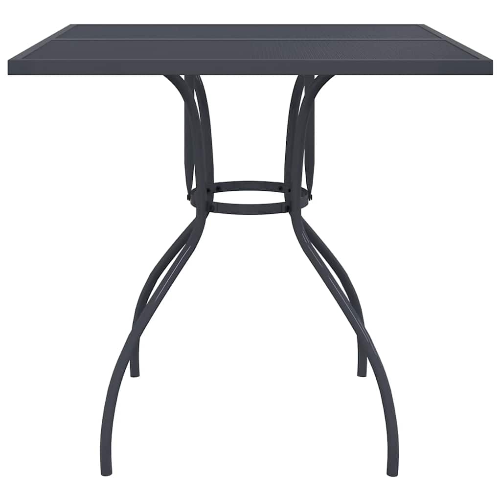 5 Piece Garden Dining Set Anthracite Metal Mesh