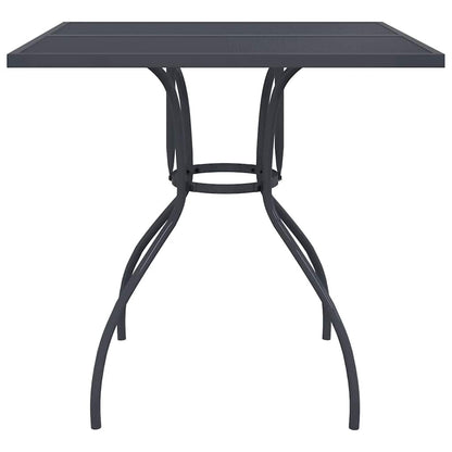 5 Piece Garden Dining Set Anthracite Metal Mesh
