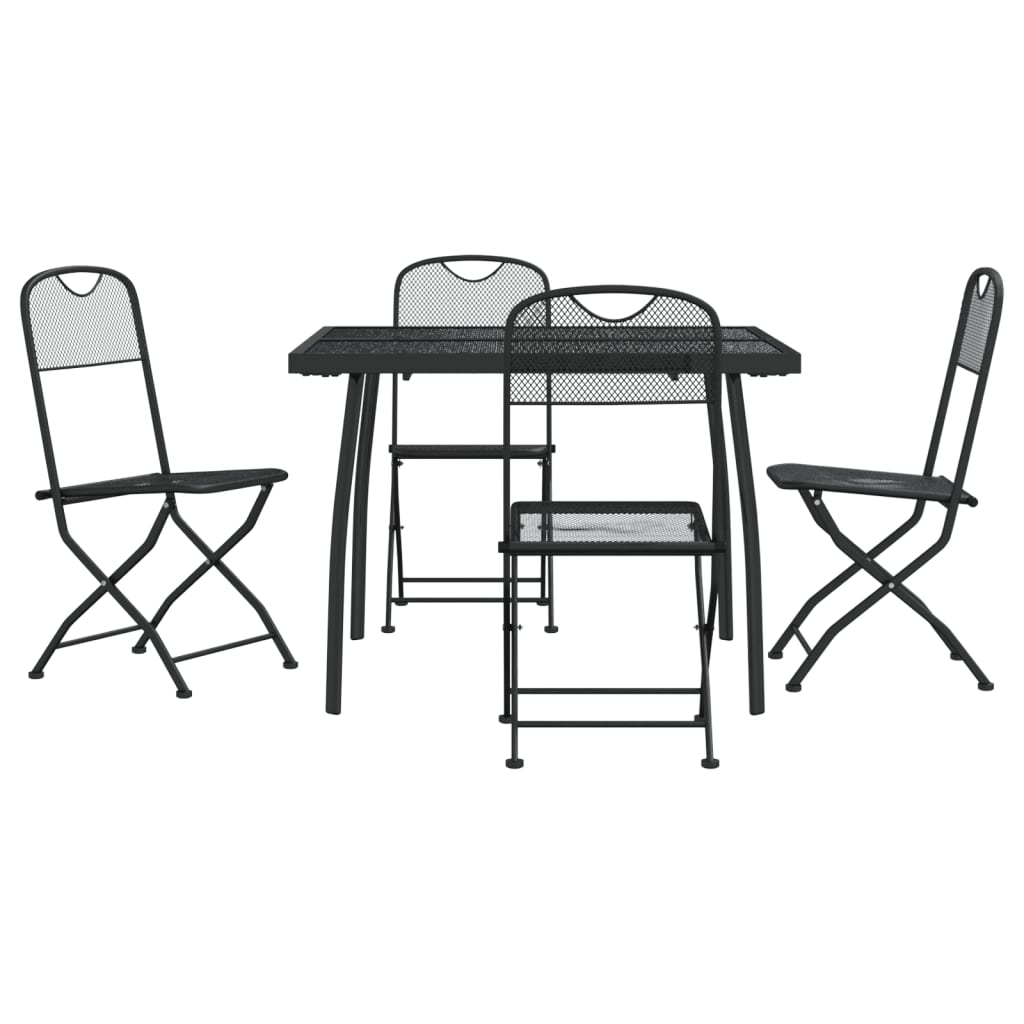 Garden Dining Set | Anthracite | Metal with e-coating finish | Medium