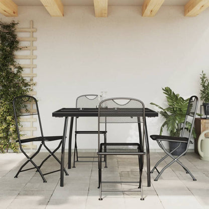 Garden Dining Set | Anthracite | Metal with e-coating finish | Medium