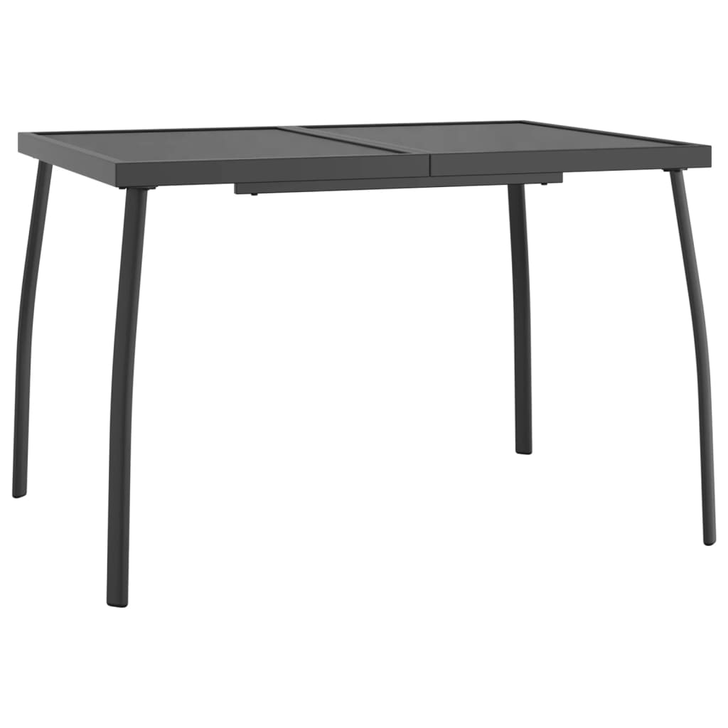 Garden Dining Set | Anthracite | Metal mesh | 7 piece set | Foldable