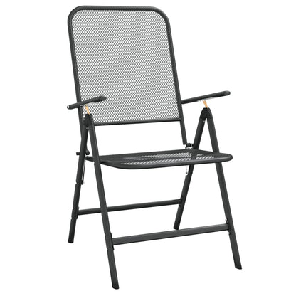 Garden Dining Set | Anthracite | Metal Mesh | Medium | Foldable