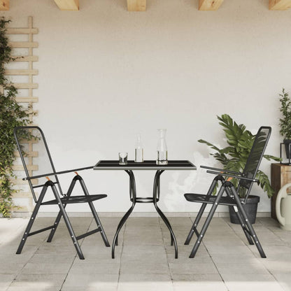 Garden Dining Set | Anthracite | Metal Mesh | Medium | Foldable