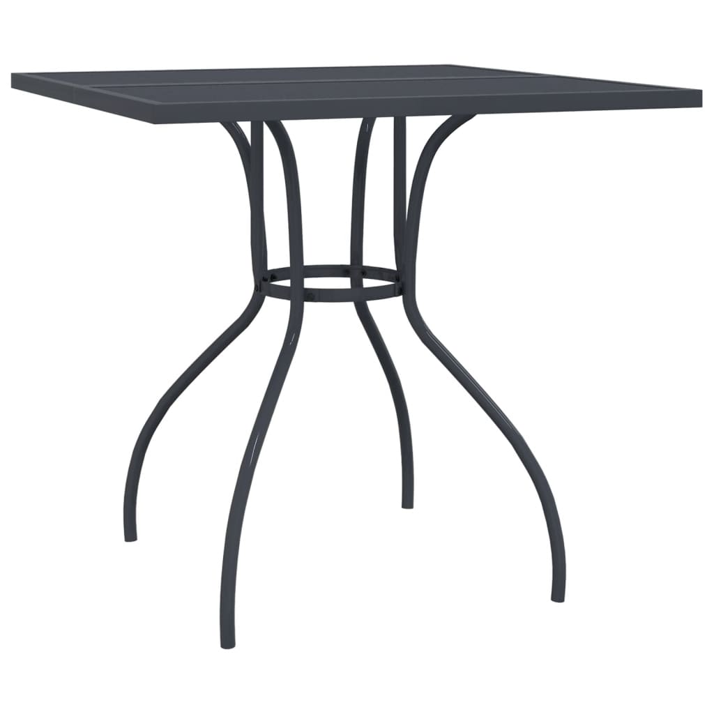 Garden Dining Set | Anthracite | Metal Mesh | 5 Piece Set | Foldable