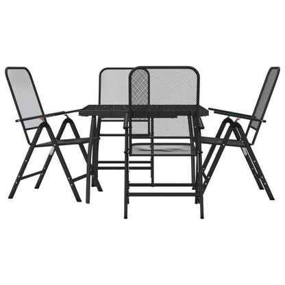 Garden Dining Set | Anthracite | Metal | 5 Piece Set