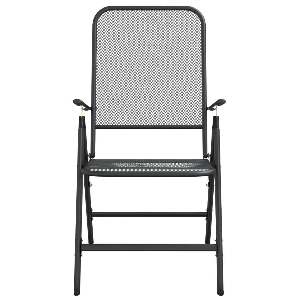 Garden Dining Set | Anthracite | Metal | 5 Piece Set