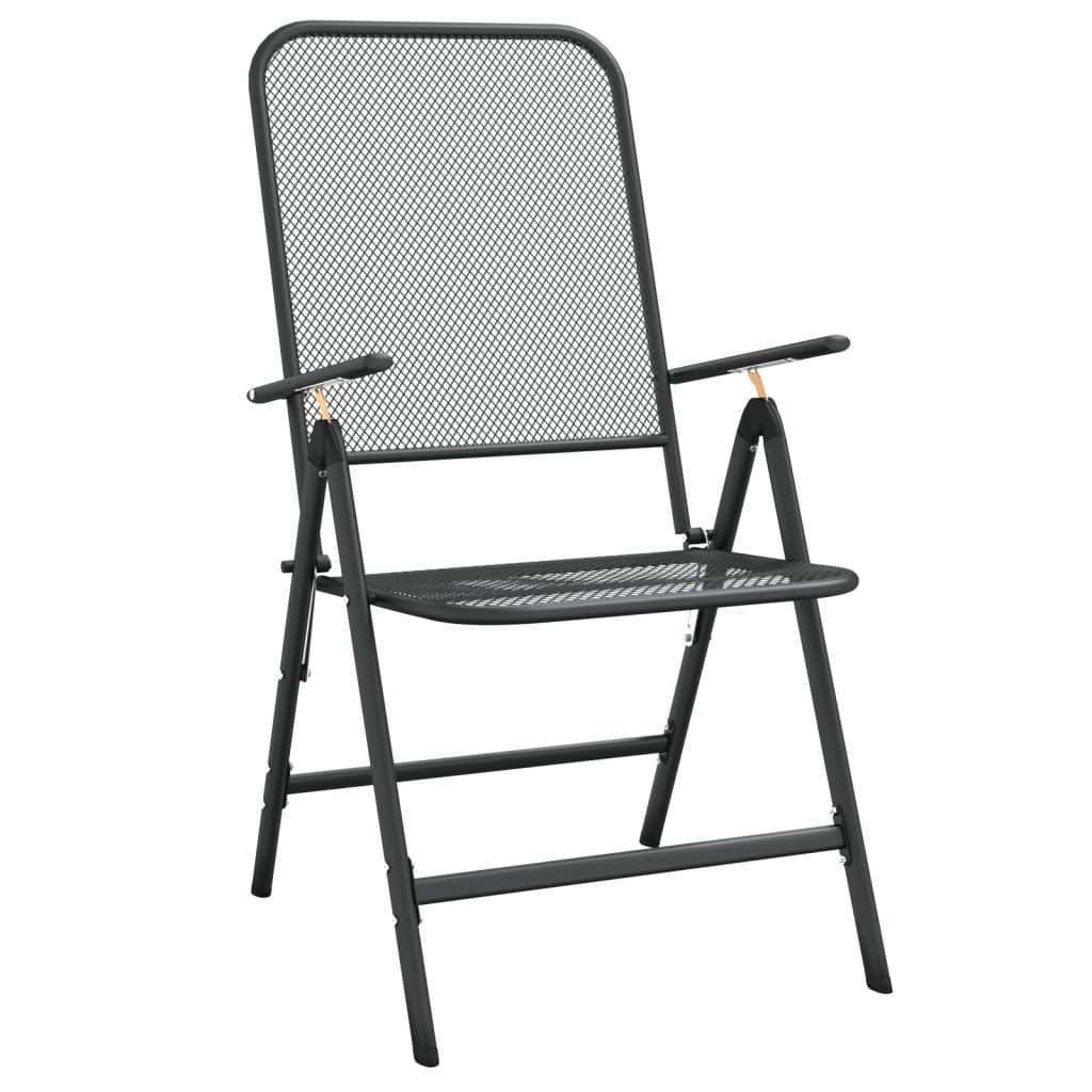 Garden Dining Set | Anthracite | Metal mesh | Standard for outdoor dining