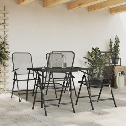 Garden Dining Set | Anthracite | Metal mesh | Standard for outdoor dining
