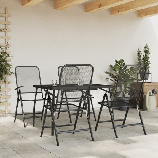 Garden Dining Set | Anthracite | Metal mesh | Standard for outdoor dining