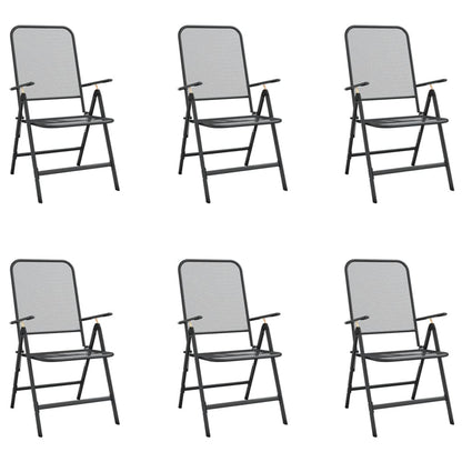 Garden Dining Set | Anthracite | Metal Mesh | Large | Foldable