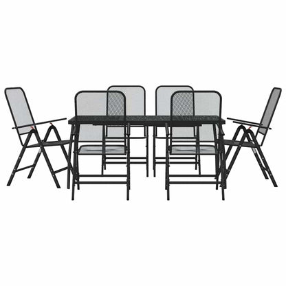 Garden Dining Set | Anthracite | Metal | Standard | Foldable