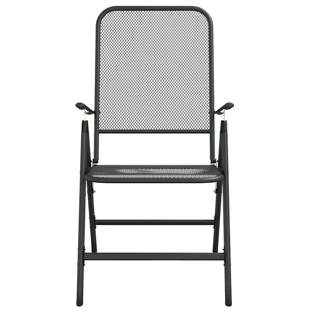 Garden Dining Set | Anthracite | Metal | Standard | Foldable