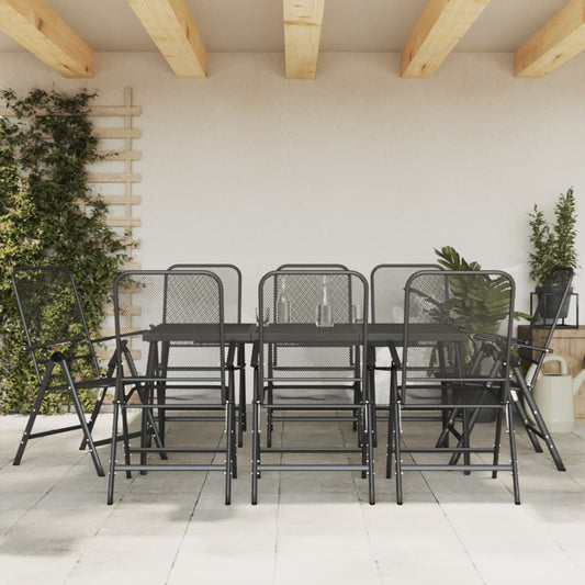 Garden Dining Set | Anthracite | Expanded Metal Mesh with E-coating